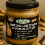 Krem z orzechów ziemnych z kawałkami orzechów