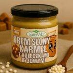 Krem słony karmel z kuleczkami ryżowymi